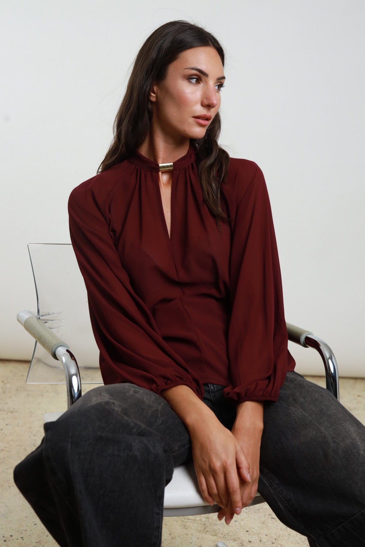 AI25 Susy Mix Blusa C4220DG Vino