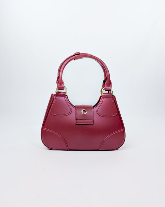 AI25 Marc Ellis Borsa FLAT CIRCLE _25 Red Dahlia/Light Gold