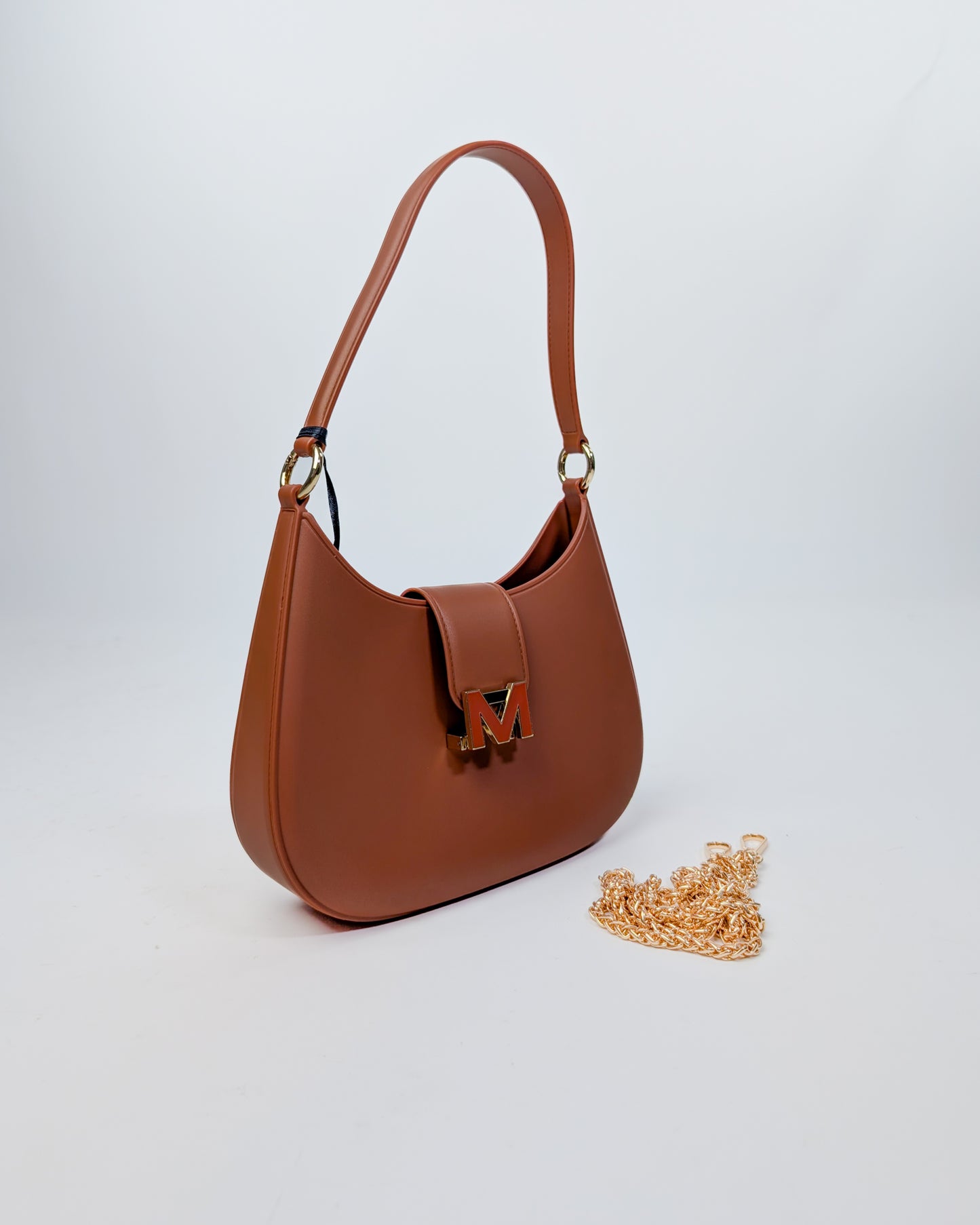 AI25 Marc Ellis Borsa FLAT NEW YORK _25 DARK CUOIO / LIGHT GOLD