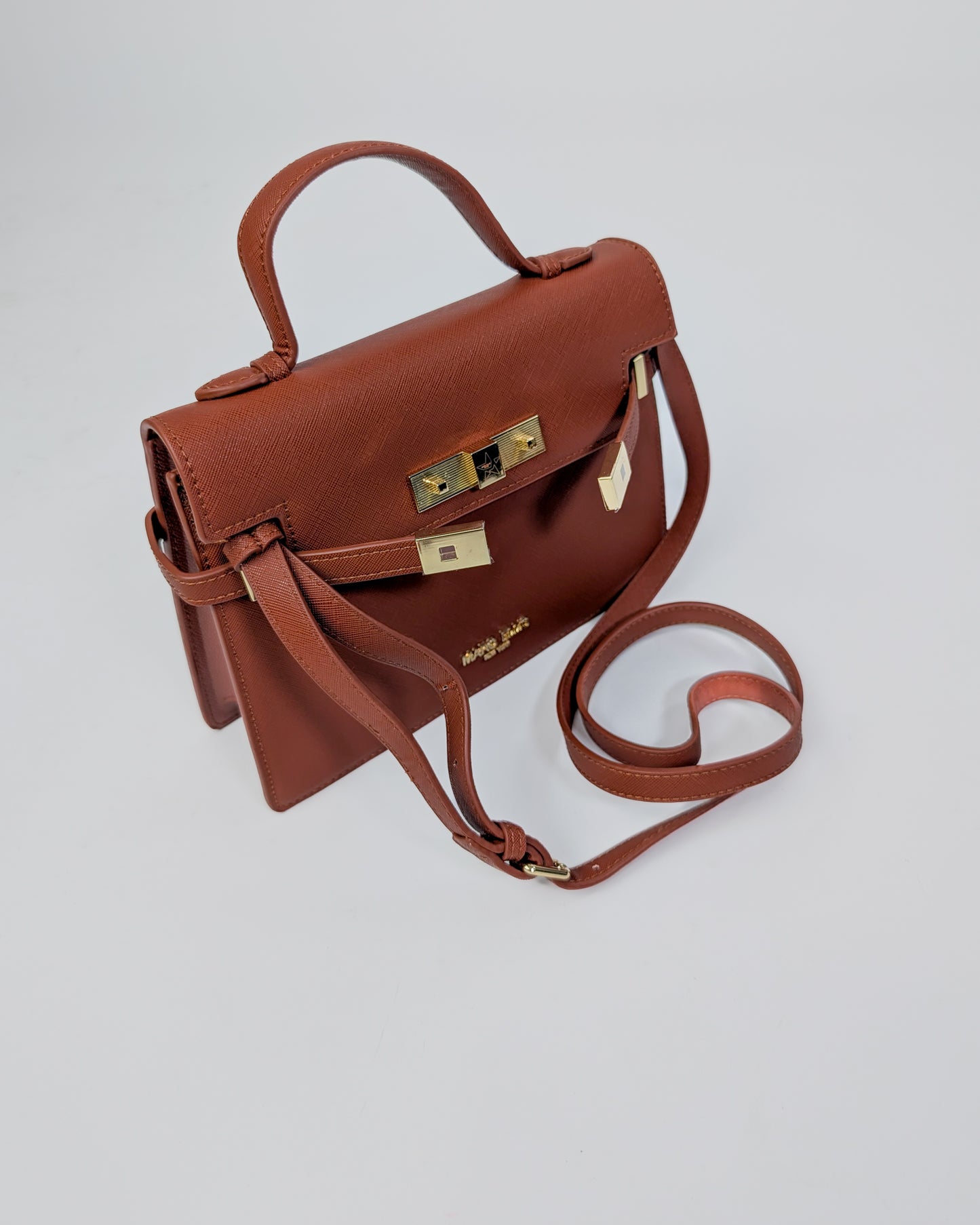AI25 Marc Ellis Borsa AROUND M Dark Cuoio/Light Gold