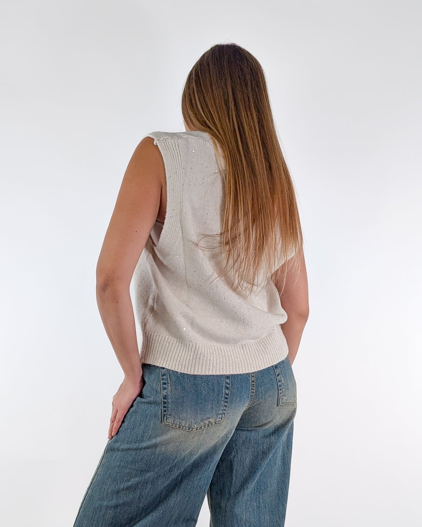 AI25 Susy Mix Gilet 25136 Beige