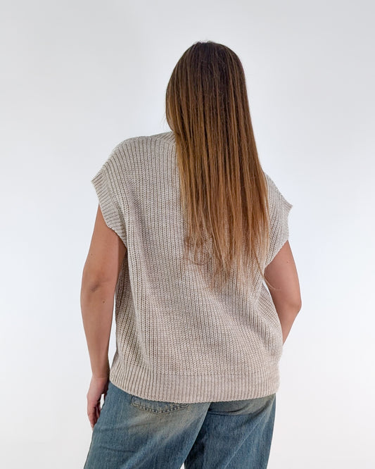 AI25 Tensione In Gilet D80941 Beige