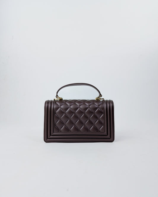 AI25 Marc Ellis Borsa FLAT SQUARE S COCOA / LIGHT GOLD