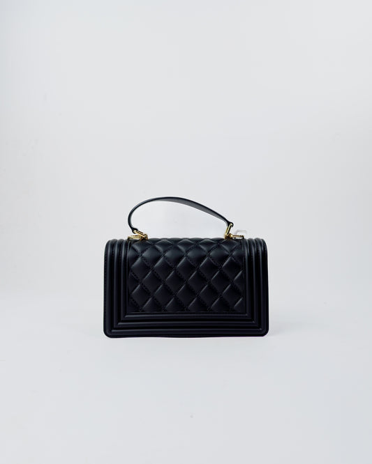AI25 Marc Ellis Borsa FLAT SQUARE S BLACK / LIGHT GOLD
