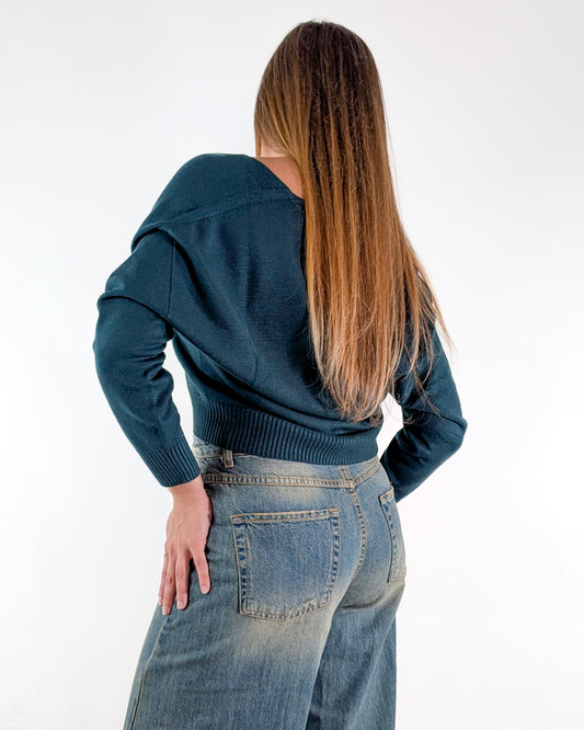 AI25 Vicolo Cardigan 77038F Verde