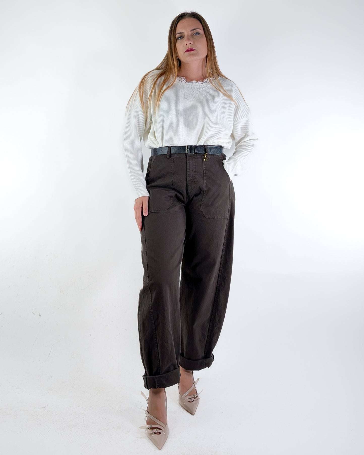 AI25 Susy Mix Pantalone 58300GAB Moro