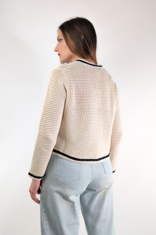 PE26 Susy Mix Cardigan 26223 Crema