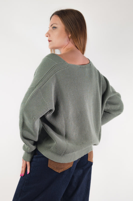 PE26 Susy Mix Cardigan 61249 Militare