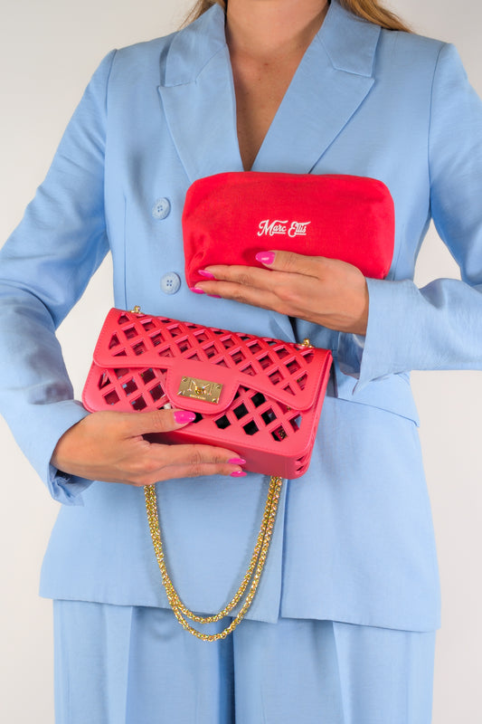 PE26 Marc Ellis Borsa FLAT BASKET ROCOCCO RED / LIGHT GOLD