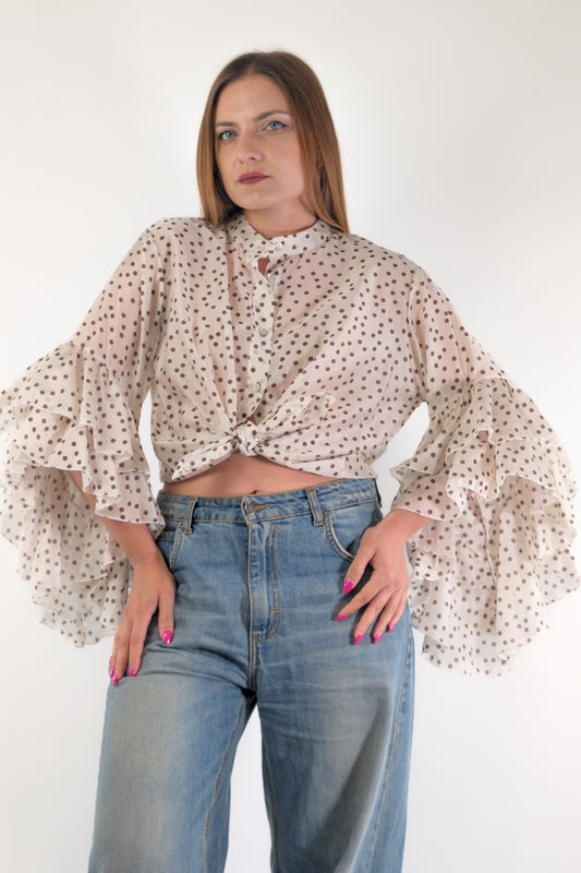 PE26 Susy Mix Camicia 19826PO Beige