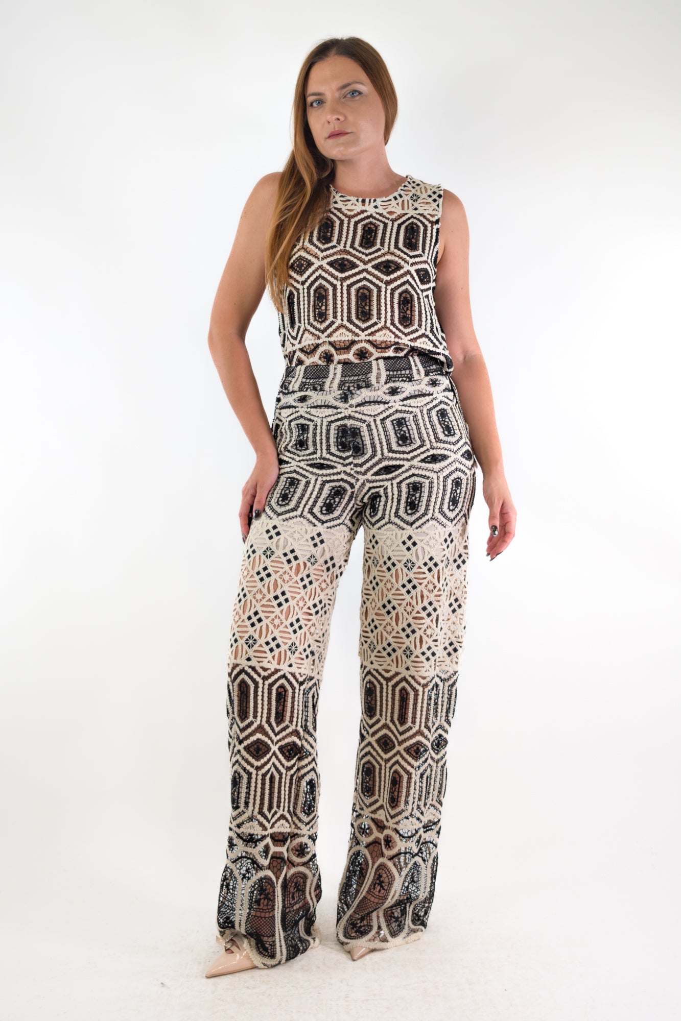 PE26 Susy Mix Pantalone T1876A15 Nero