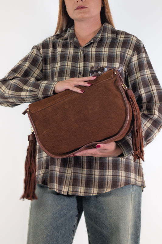Marc Ellis Borsa LIMA L CM DARK TAN / GOLD