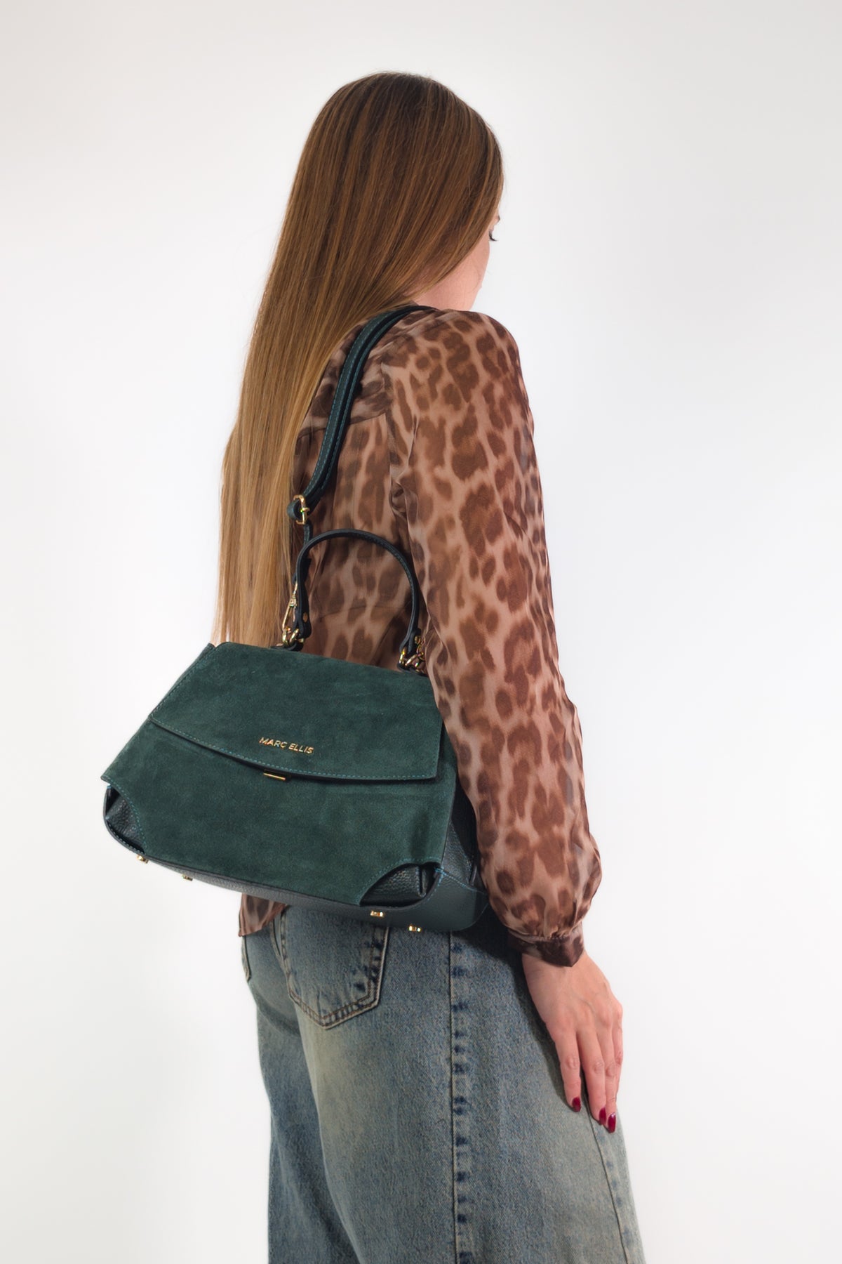 Marc Ellis Borsa SPENCY M CM DARK GREEN / GOLD
