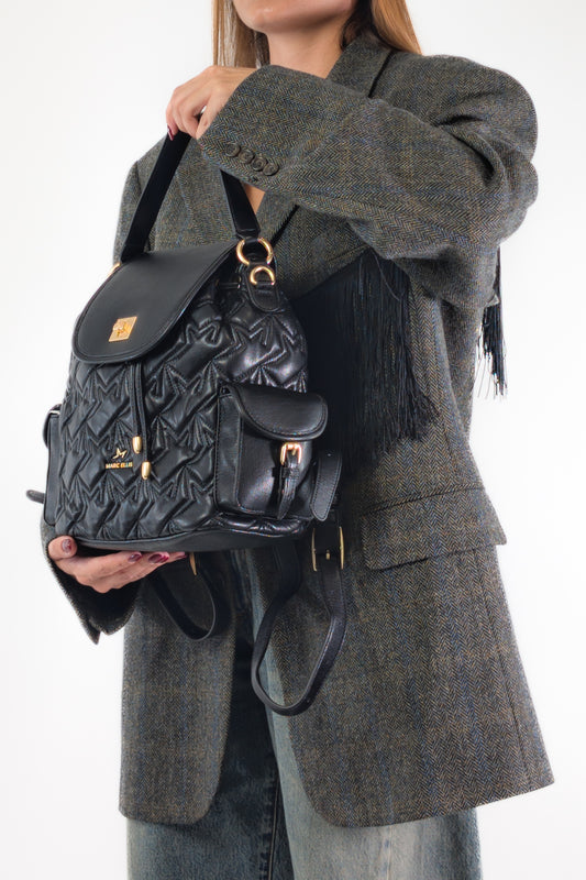 Marc Ellis Zaino YANETTE QUILT BLACK / MATT GOLD