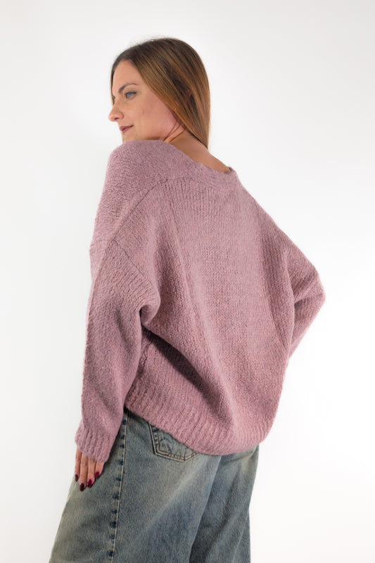 AI26 Susy Mix Cardigan M212 Rosa