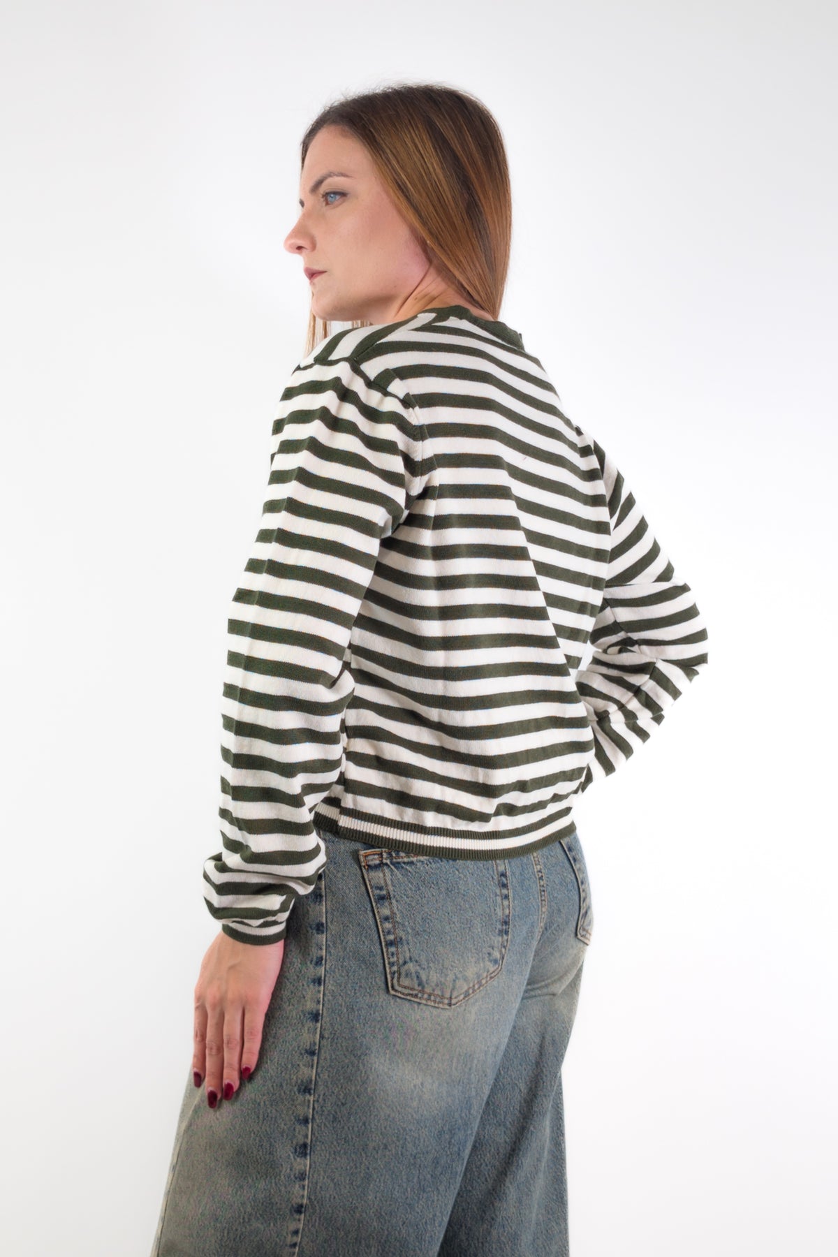 AI26 Susy Mix Cardigan M202 Militare
