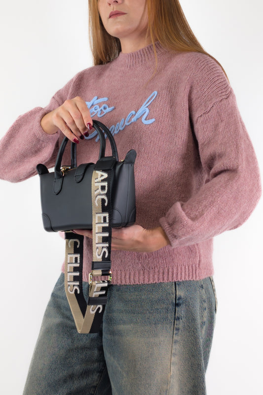 AI26 Marc Ellis Borsa LOLLIPOP M BLACK / LIGHT GOLD