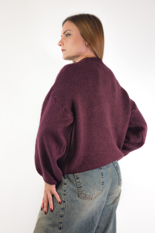 AI26 Luxury Maglia A4580 Mai Na Gioia Bordeaux