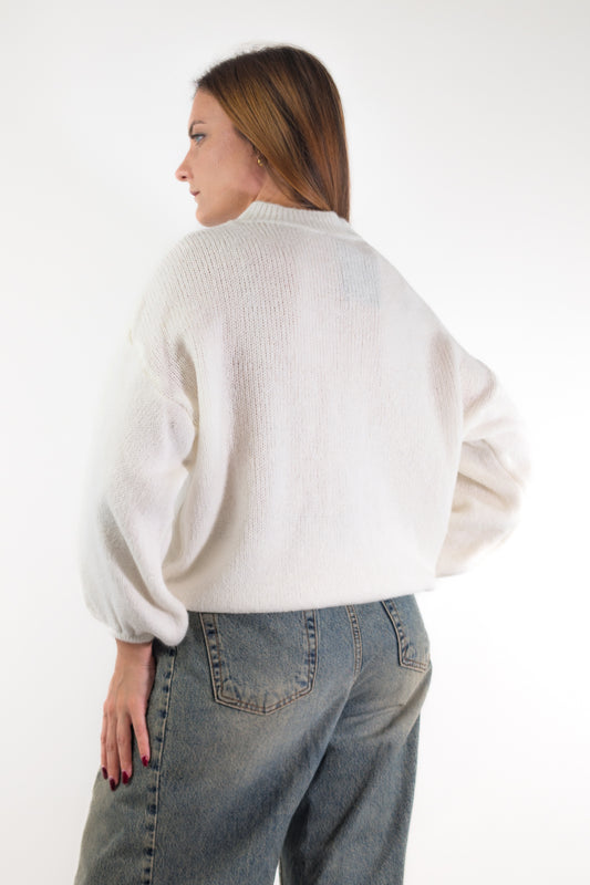 AI26 Luxury Maglia A2702 No Vabbè Bianco