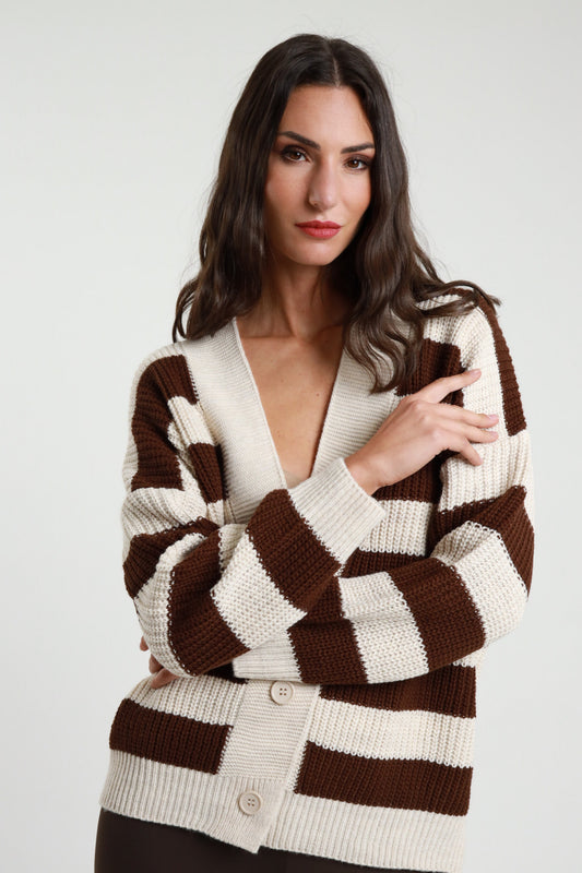 AI25 Susy Mix Cardigan M92082 Crema