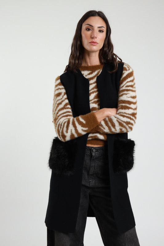 AI25 Susy Mix Gilet 12017 Nero