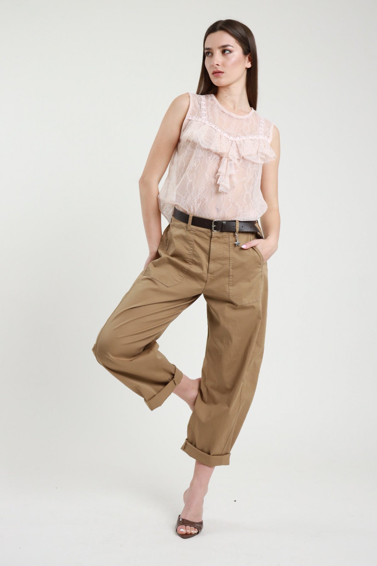 PE26 Susy Mix Pantalone 58300GL Cammello