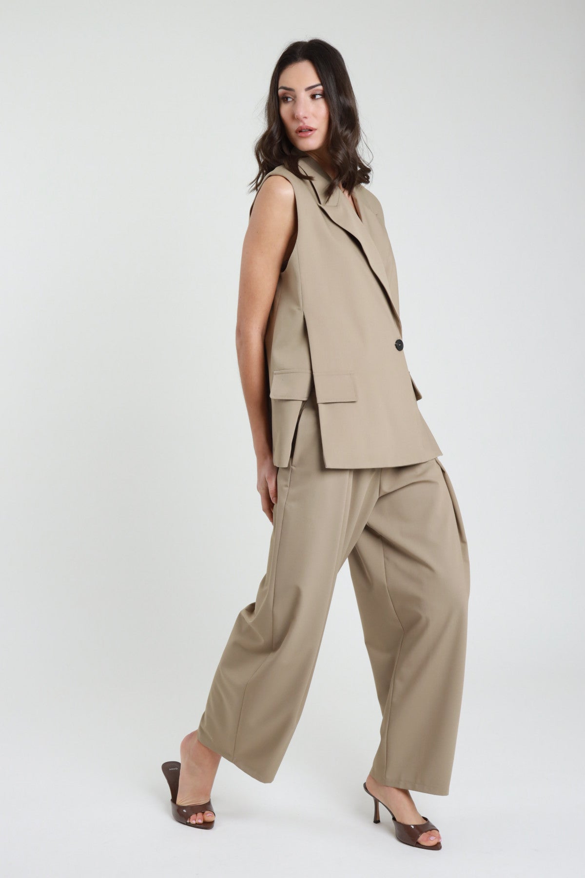 PE26 Susy Mix Gilet 53783 Cammello