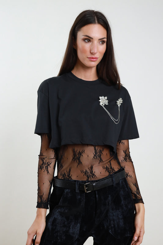 AI25 Susy Mix T-Shirt SH002747 Nero
