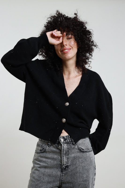 AI25 Susy Mix Cardigan 78185 Nero