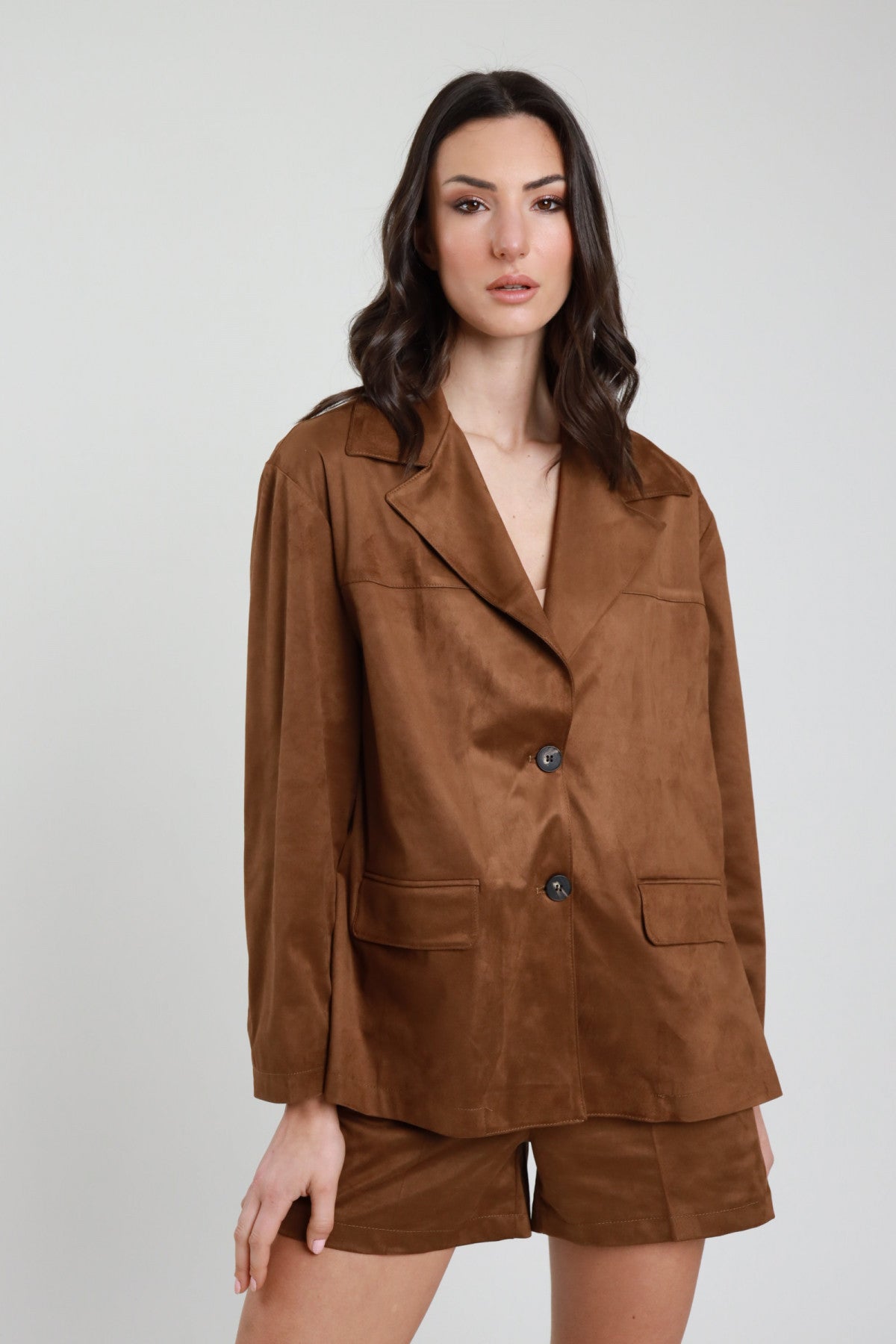 PE26 Susy Mix Giacca J1203Z69 Cuoio