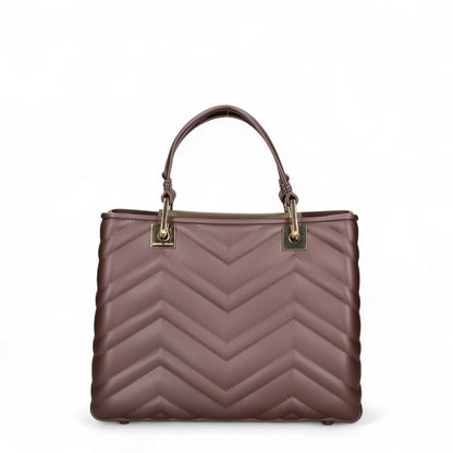 AI25 Marc Ellis Borsa FLAT KRISSY M WAVE_25 Cocoa/Light Gold
