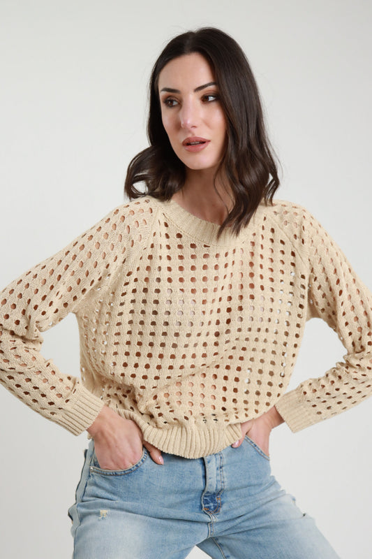 PE26 Susy Mix Maglia M93010 Beige