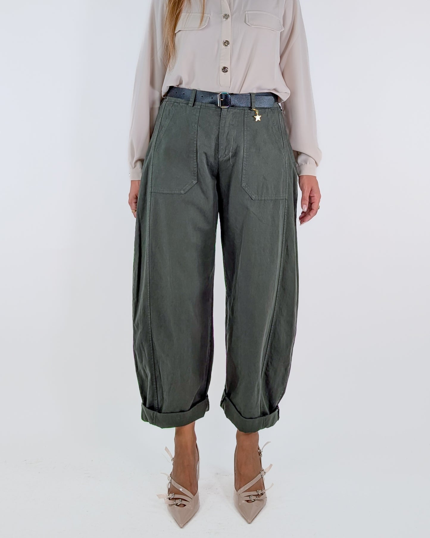 AI25 Susy Mix Pantalone 58300GAB Verde Militare