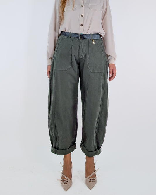 AI25 Susy Mix Pantalone 58300GAB Verde Militare