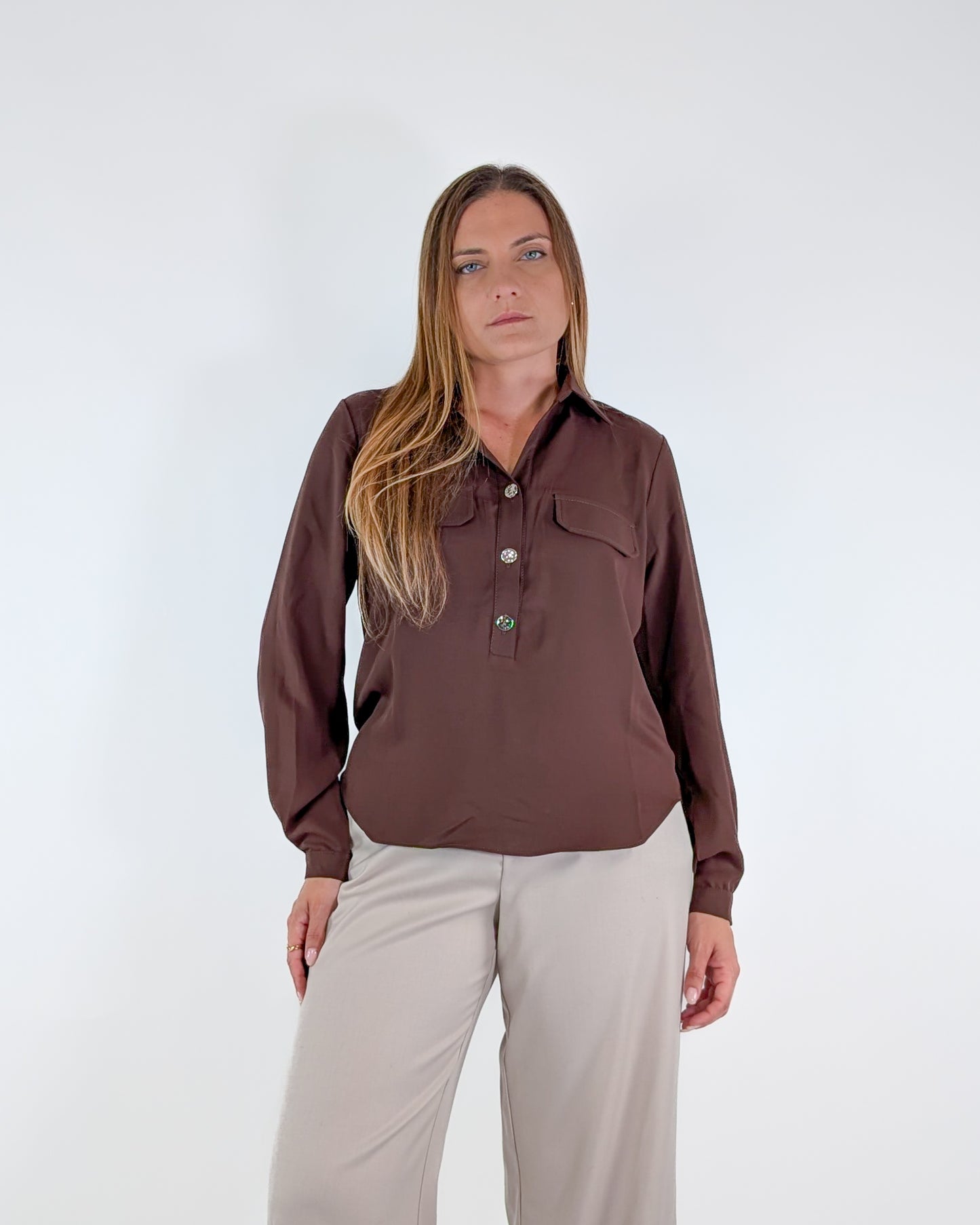 AI25 Susy Mix Camicia Y1190N18 Moro