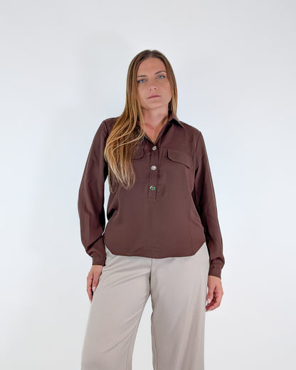 AI25 Susy Mix Camicia Y1190N18 Moro