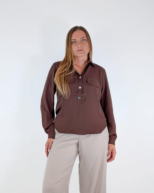 AI25 Susy Mix Camicia Y1190N18 Moro