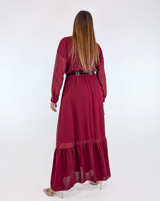 AI25 Tensione In Abito A10152AT Bordeaux