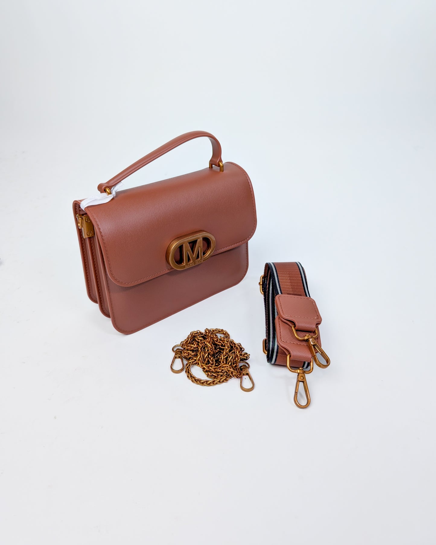 AI25 Marc Ellis Borsa FLAT EAR _25 Dark Cuoio/Rame