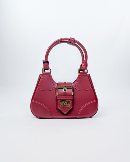 AI25 Marc Ellis Borsa FLAT CIRCLE _25 Red Dahlia/Light Gold