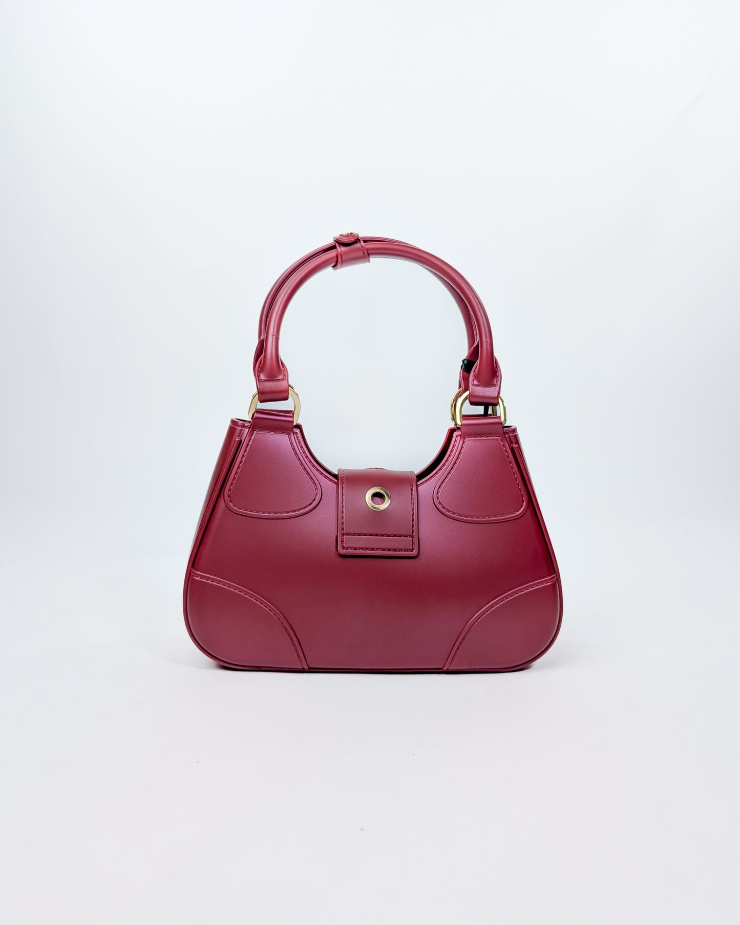 AI25 Marc Ellis Borsa FLAT CIRCLE _25 Red Dahlia/Light Gold