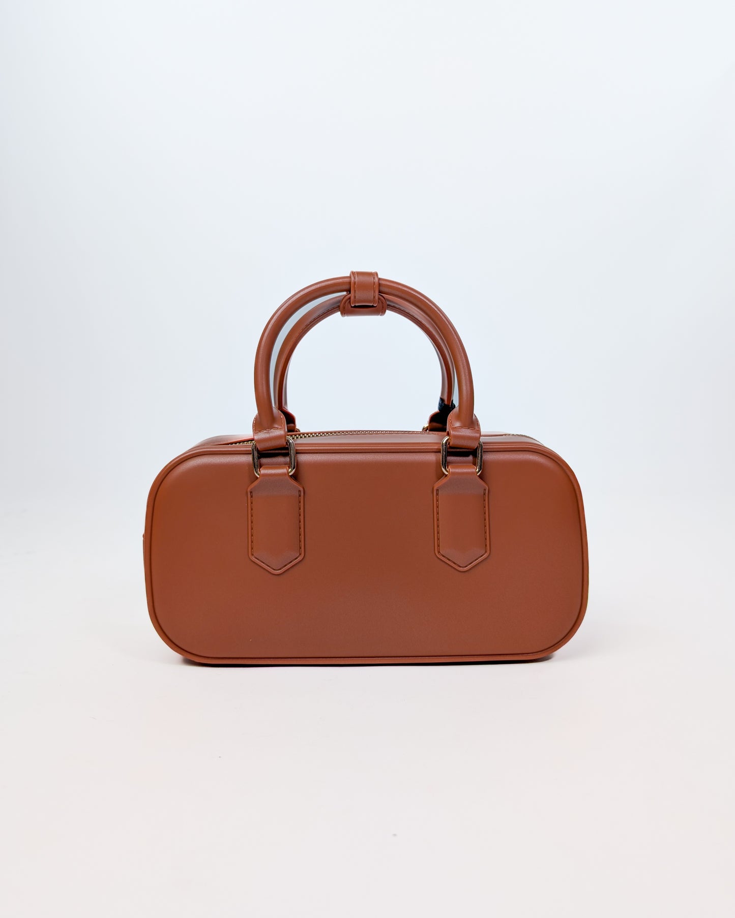 AI25 Marc Ellis Borsa FLAT STICH _25 Dark Cuoio/Light Gold