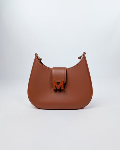 AI25 Marc Ellis Borsa FLAT NEW YORK _25 DARK CUOIO / LIGHT GOLD