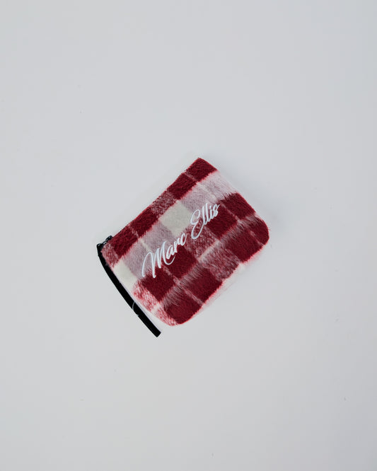 AI25 Marc Ellis Pochette BUBY CHECK CLUTCH Rubino