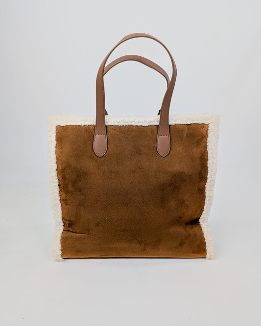 AI25 Marc Ellis Borsa BUBY SUEDE L Dark Cuoio