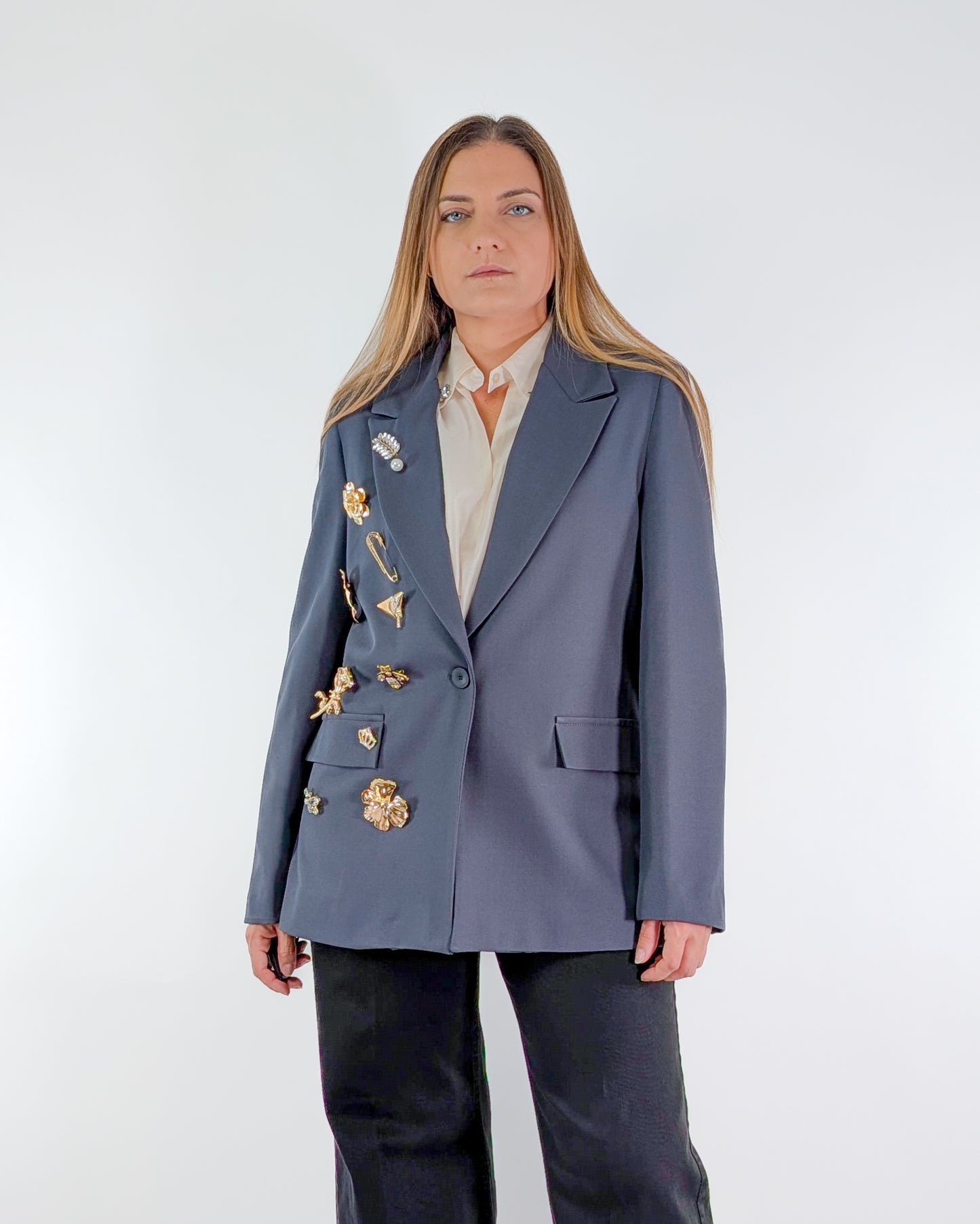 AI25 Susy Mix Giacca M09428 Grigio