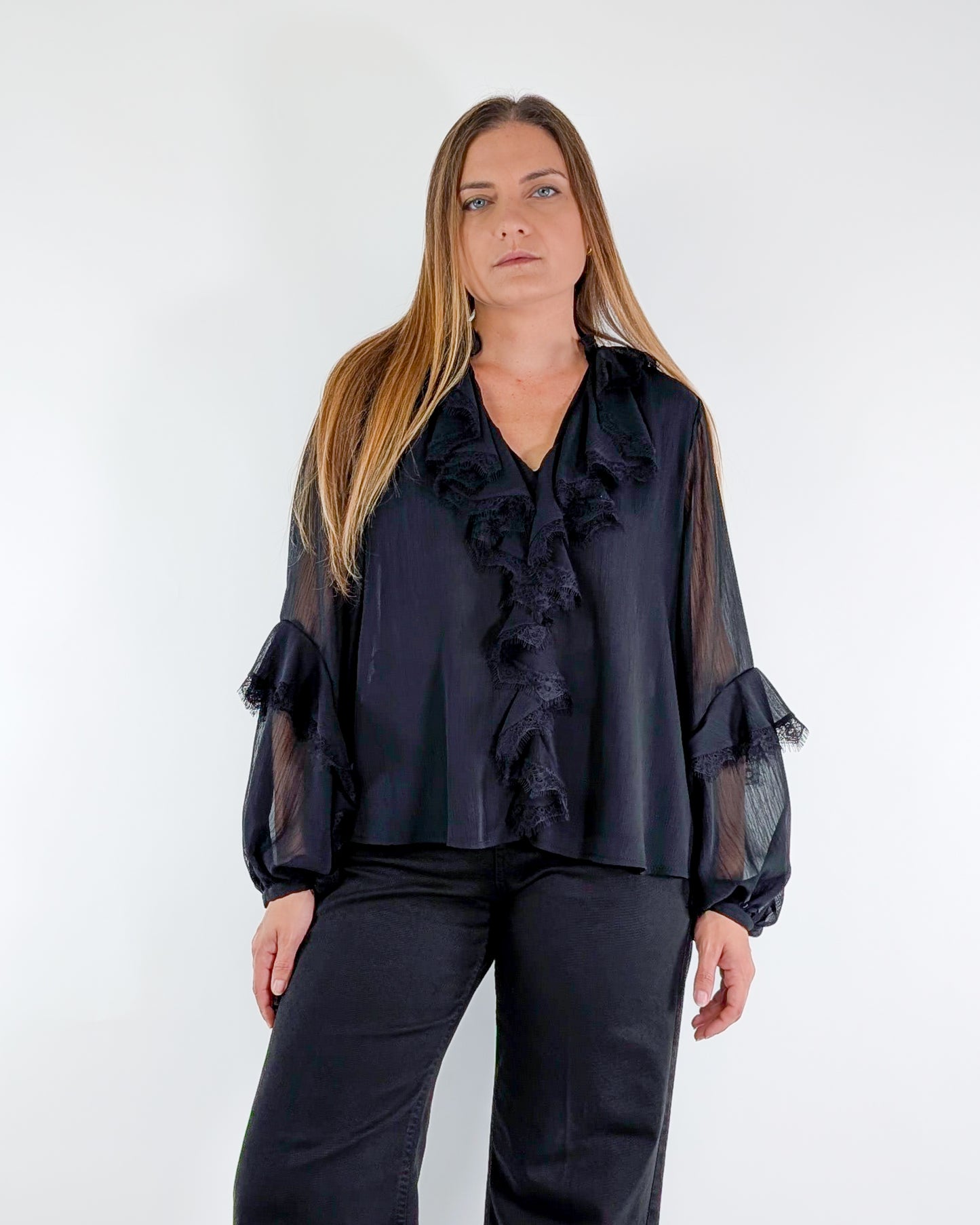 AI25 Susy Mix Camicia SM163A Nero