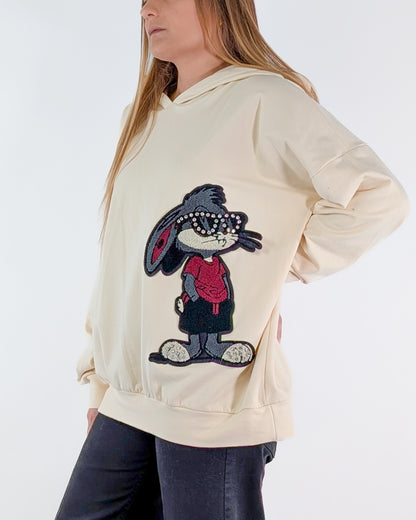 AI25 Susy Mix Felpa I256125 Avorio