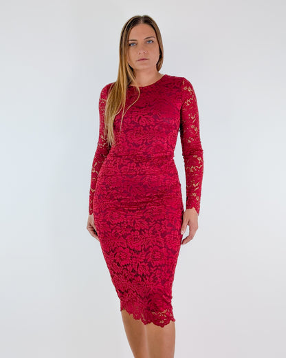 AI25 Susy Mix Abito A109271PIZZO Vino