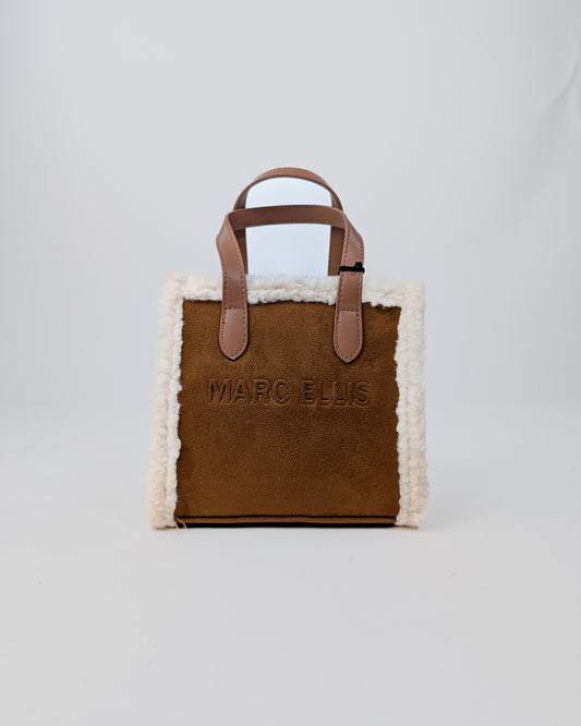 AI25 Marc Ellis Borsa BUBY SUEDE S Dark Cuoio